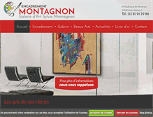 Tablet Screenshot of encadrements-montagnon.com